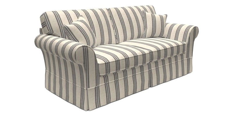 Lanhydrock 3 Seater Sofa in Floral Linens Lela Mystery Indigo