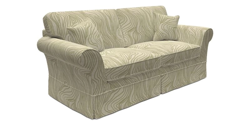 Lanhydrock 3 Seater Sofa in Floral Linens Lela Mystery Indigo