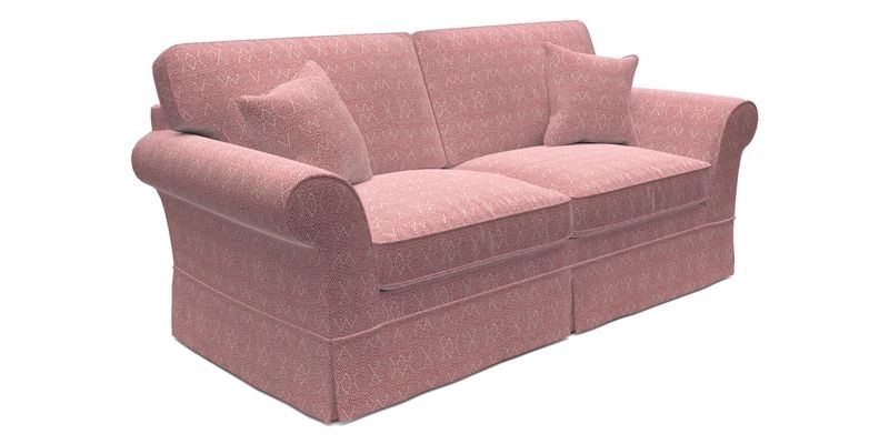 Lanhydrock 3 Seater Sofa in Floral Linens Lela Mystery Indigo