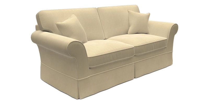 Lanhydrock 3 Seater Sofa in Floral Linens Lela Mystery Indigo