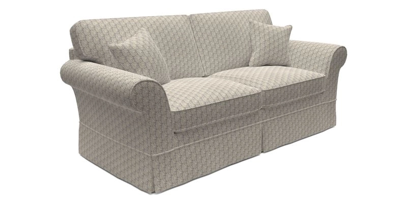 Lanhydrock 3 Seater Sofa in Floral Linens Lela Mystery Indigo