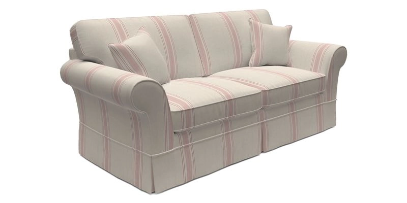 Lanhydrock 3 Seater Sofa in Floral Linens Lela Mystery Indigo