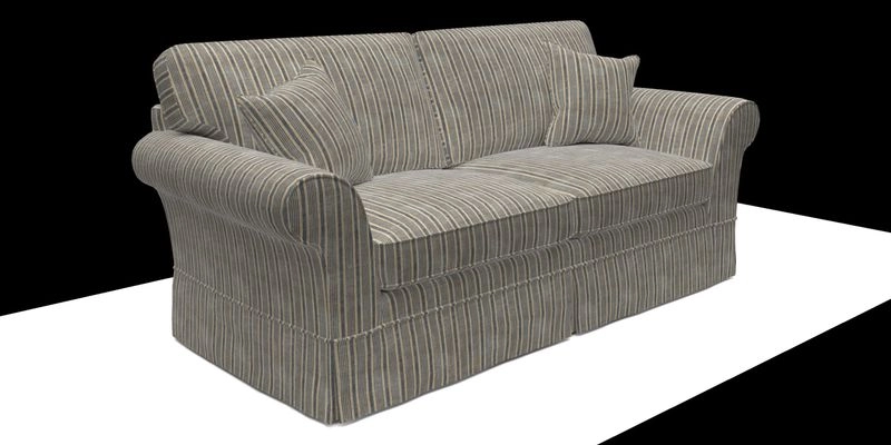 Lanhydrock 3 Seater Sofa in Floral Linens Lela Mystery Indigo