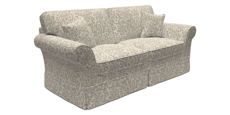 Lanhydrock 3 Seater Sofa in Floral Linens Lela Mystery Indigo