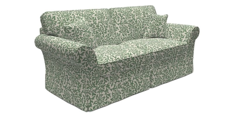 Lanhydrock 3 Seater Sofa in Floral Linens Lela Mystery Indigo