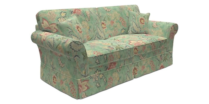 Lanhydrock 3 Seater Sofa in Floral Linens Lela Mystery Indigo