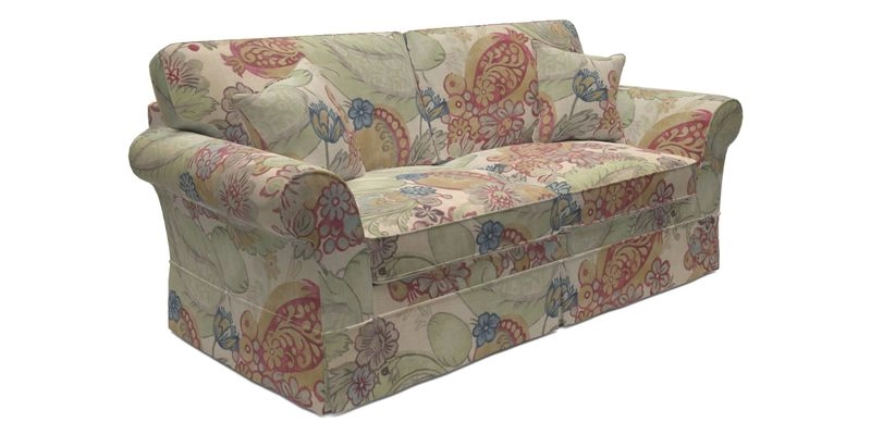 Lanhydrock 3 Seater Sofa in Floral Linens Lela Mystery Indigo