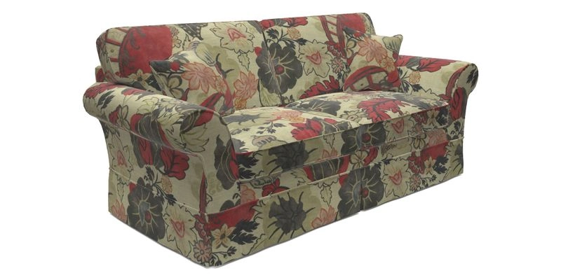 Lanhydrock 3 Seater Sofa in Floral Linens Lela Mystery Indigo