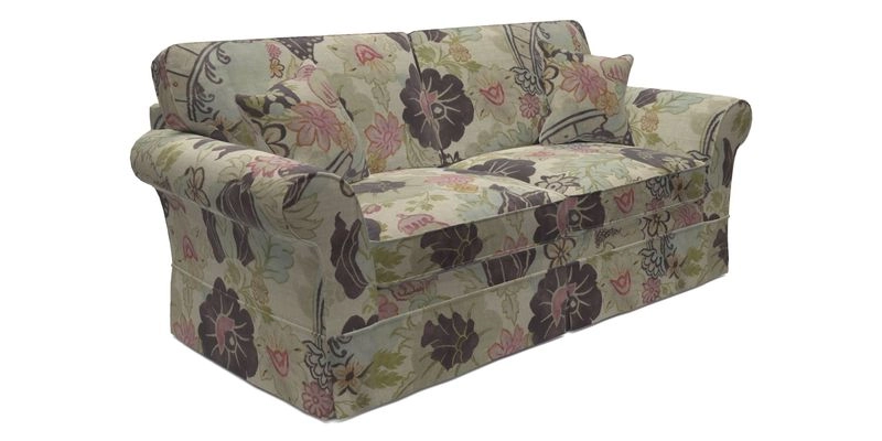 Lanhydrock 3 Seater Sofa in Floral Linens Lela Mystery Indigo