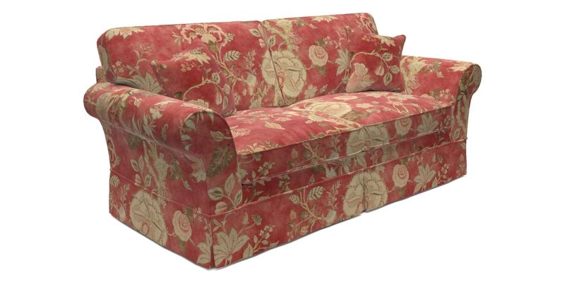 Lanhydrock 3 Seater Sofa in Floral Linens Lela Mystery Indigo