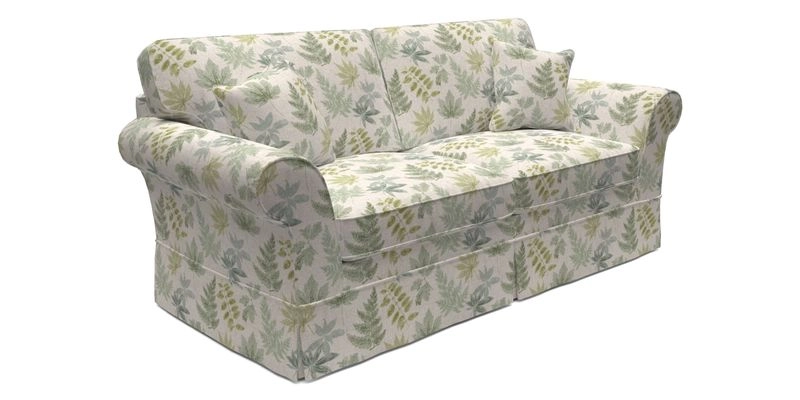 Lanhydrock 3 Seater Sofa in Floral Linens Lela Mystery Indigo