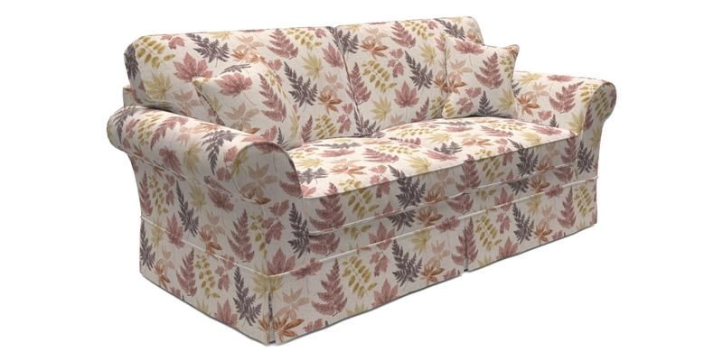 Lanhydrock 3 Seater Sofa in Floral Linens Lela Mystery Indigo