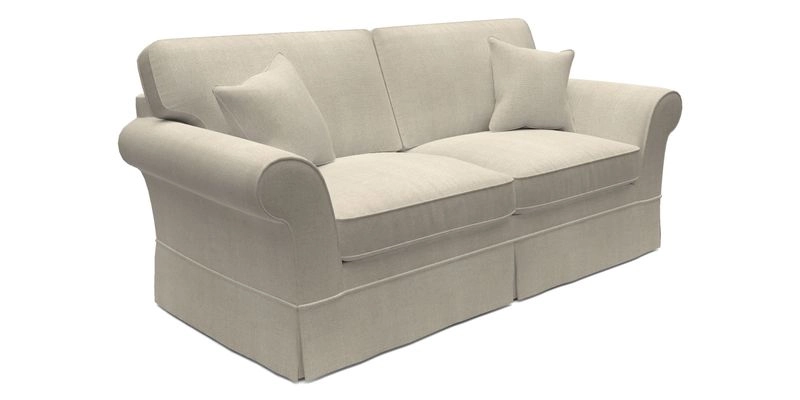 Lanhydrock 3 Seater Sofa in Floral Linens Lela Mystery Indigo