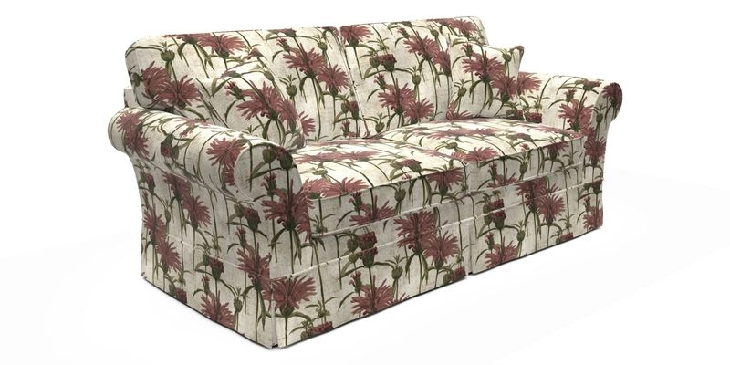 Lanhydrock 3 Seater Sofa in Floral Linens Lela Mystery Indigo