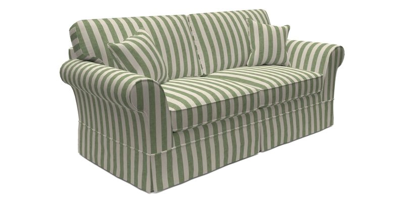 Lanhydrock 3 Seater Sofa in Floral Linens Lela Mystery Indigo