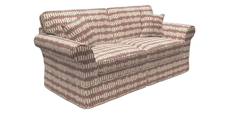 Lanhydrock 3 Seater Sofa in Floral Linens Lela Mystery Indigo