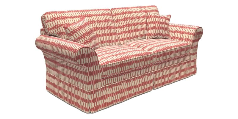 Lanhydrock 3 Seater Sofa in Floral Linens Lela Mystery Indigo