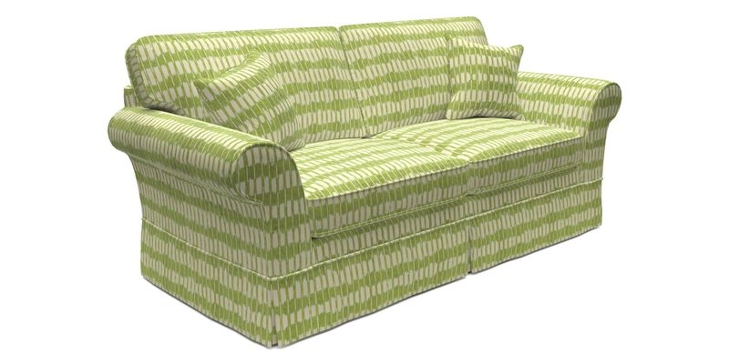 Lanhydrock 3 Seater Sofa in Floral Linens Lela Mystery Indigo