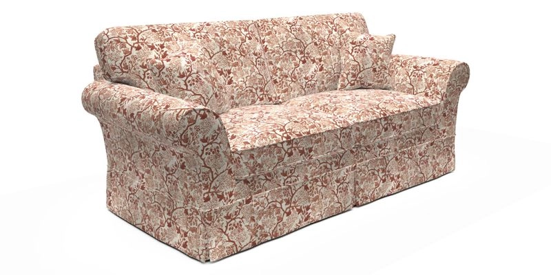 Lanhydrock 3 Seater Sofa in Floral Linens Lela Mystery Indigo