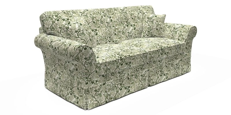 Lanhydrock 3 Seater Sofa in Floral Linens Lela Mystery Indigo