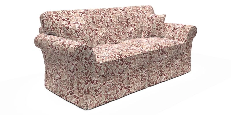 Lanhydrock 3 Seater Sofa in Floral Linens Lela Mystery Indigo