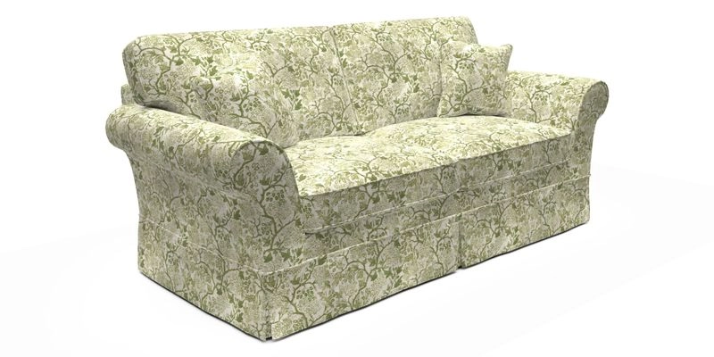 Lanhydrock 3 Seater Sofa in Floral Linens Lela Mystery Indigo