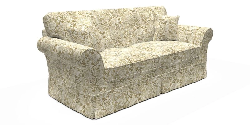 Lanhydrock 3 Seater Sofa in Floral Linens Lela Mystery Indigo