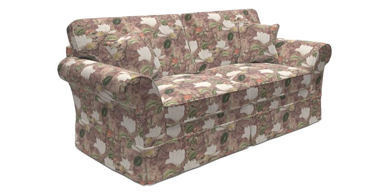 Lanhydrock 3 Seater Sofa in Floral Linens Lela Mystery Indigo