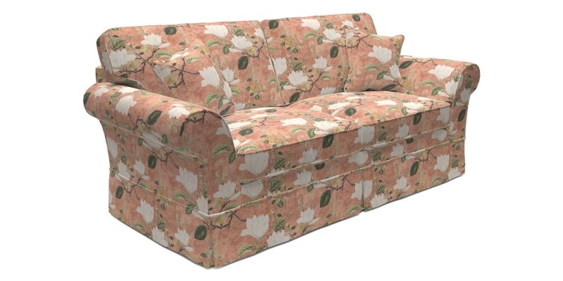 Lanhydrock 3 Seater Sofa in Floral Linens Lela Mystery Indigo