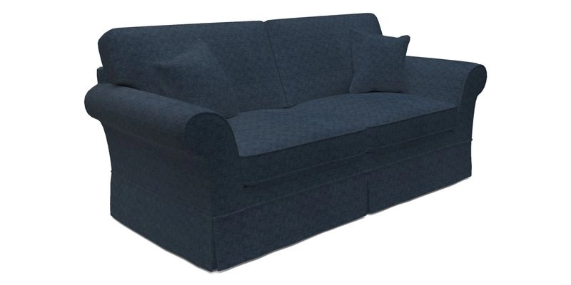Lanhydrock 3 Seater Sofa in Floral Linens Lela Mystery Indigo