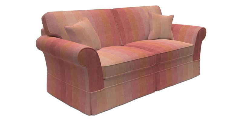 Lanhydrock 3 Seater Sofa in Floral Linens Lela Mystery Indigo