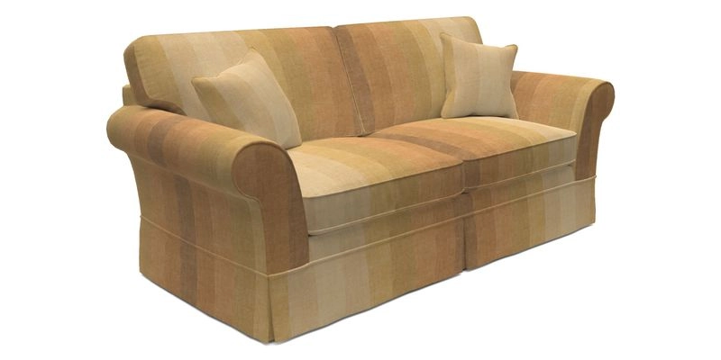 Lanhydrock 3 Seater Sofa in Floral Linens Lela Mystery Indigo