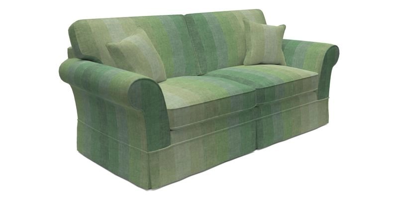 Lanhydrock 3 Seater Sofa in Floral Linens Lela Mystery Indigo