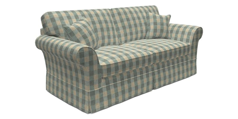 Lanhydrock 3 Seater Sofa in Floral Linens Lela Mystery Indigo