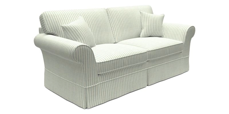 Lanhydrock 3 Seater Sofa in Floral Linens Lela Mystery Indigo