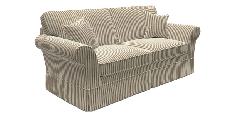 Lanhydrock 3 Seater Sofa in Floral Linens Lela Mystery Indigo