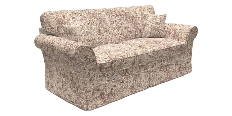 Lanhydrock 3 Seater Sofa in Floral Linens Lela Mystery Indigo