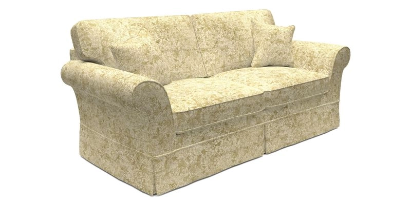 Lanhydrock 3 Seater Sofa in Floral Linens Lela Mystery Indigo