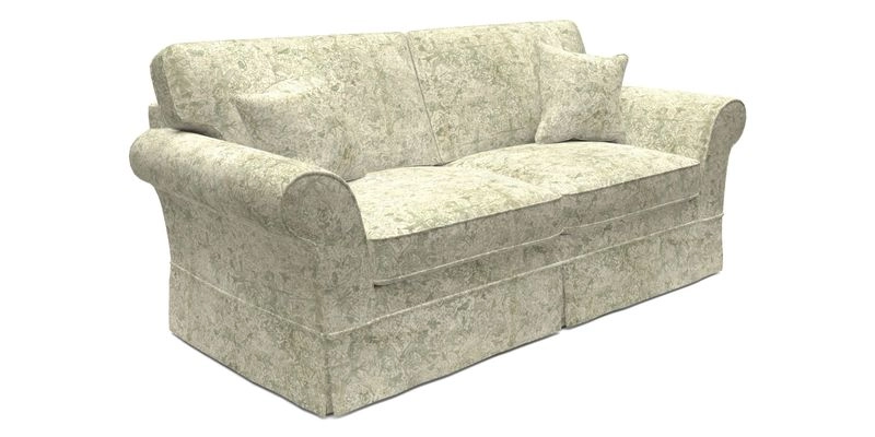 Lanhydrock 3 Seater Sofa in Floral Linens Lela Mystery Indigo