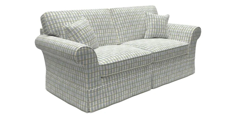 Lanhydrock 3 Seater Sofa in Floral Linens Lela Mystery Indigo