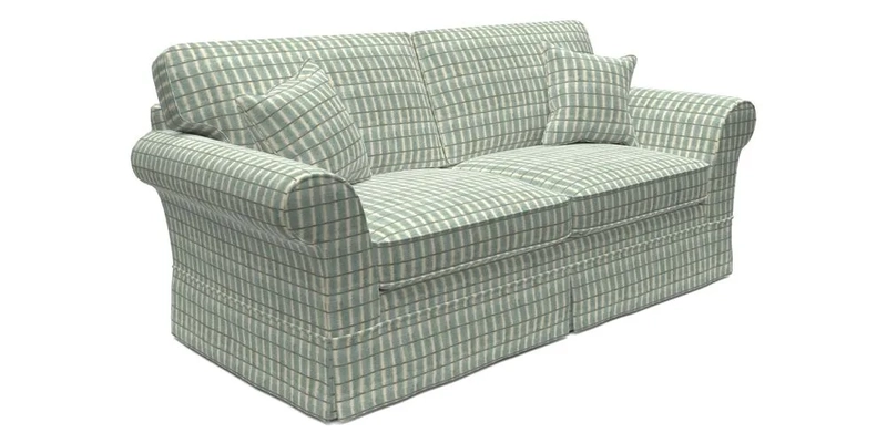 Lanhydrock 3 Seater Sofa in Floral Linens Lela Mystery Indigo