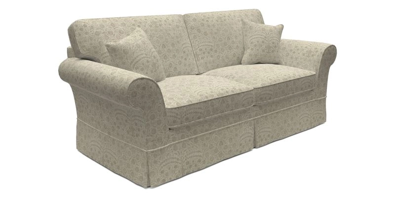 Lanhydrock 3 Seater Sofa in Floral Linens Lela Mystery Indigo