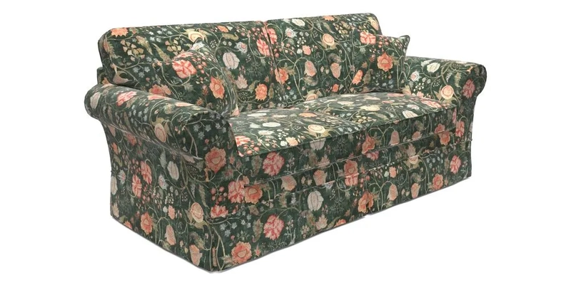 Lanhydrock 3 Seater Sofa in Floral Linens Lela Mystery Indigo