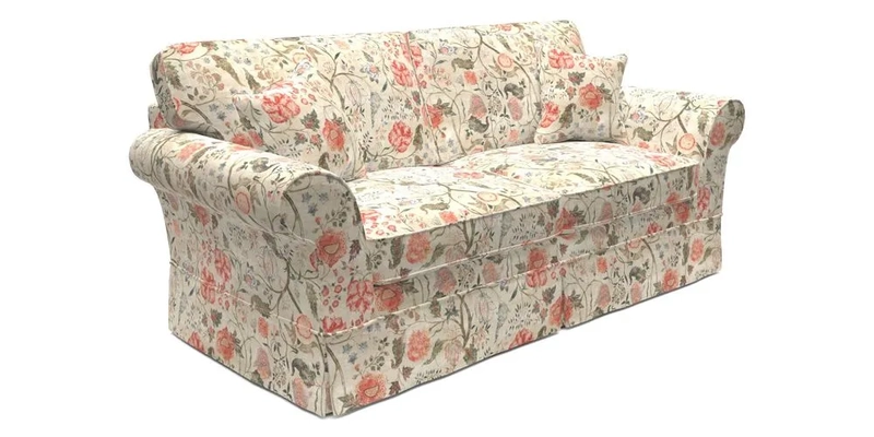 Lanhydrock 3 Seater Sofa in Floral Linens Lela Mystery Indigo