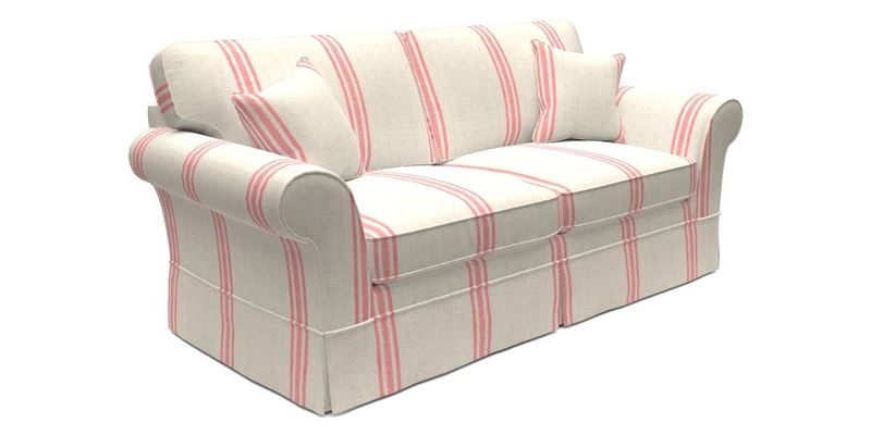 Lanhydrock 3 Seater Sofa in Floral Linens Lela Mystery Indigo