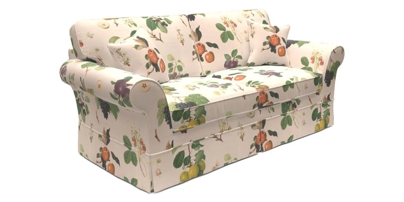 Lanhydrock 3 Seater Sofa in Floral Linens Lela Mystery Indigo