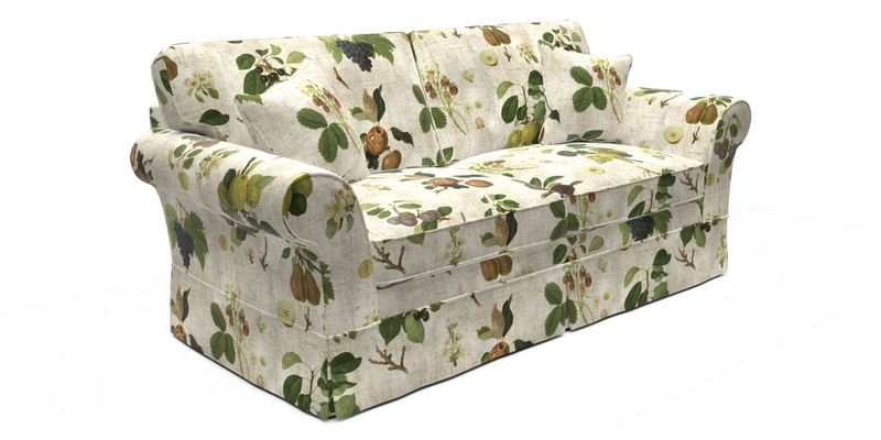 Lanhydrock 3 Seater Sofa in Floral Linens Lela Mystery Indigo