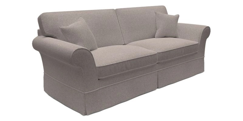 Lanhydrock 4 Seater Sofa in Floral Linens Lela Mystery Indigo