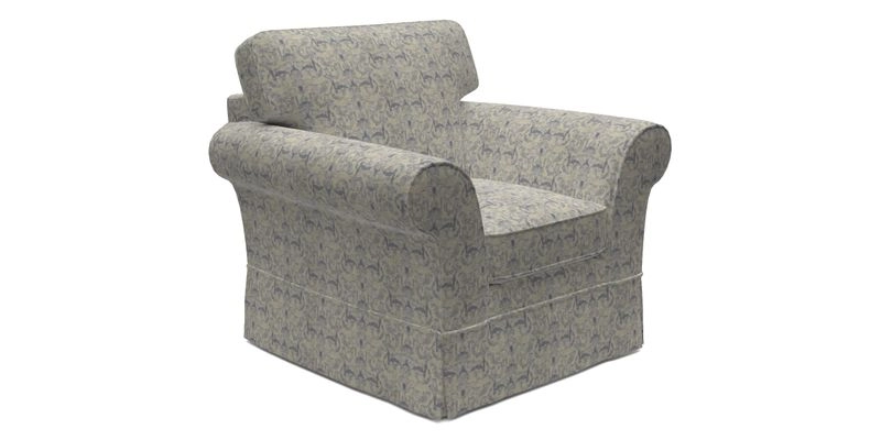 Lanhydrock Chair in Two Tone Plain Biscuit