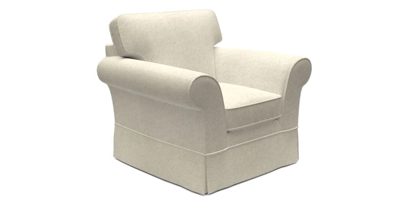 Lanhydrock Chair in Two Tone Plain Biscuit